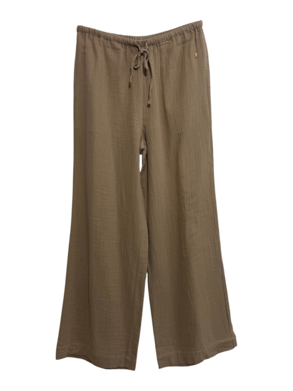 NWT ETERNE Brody Cotton Gauze Pants in Taupe Size L